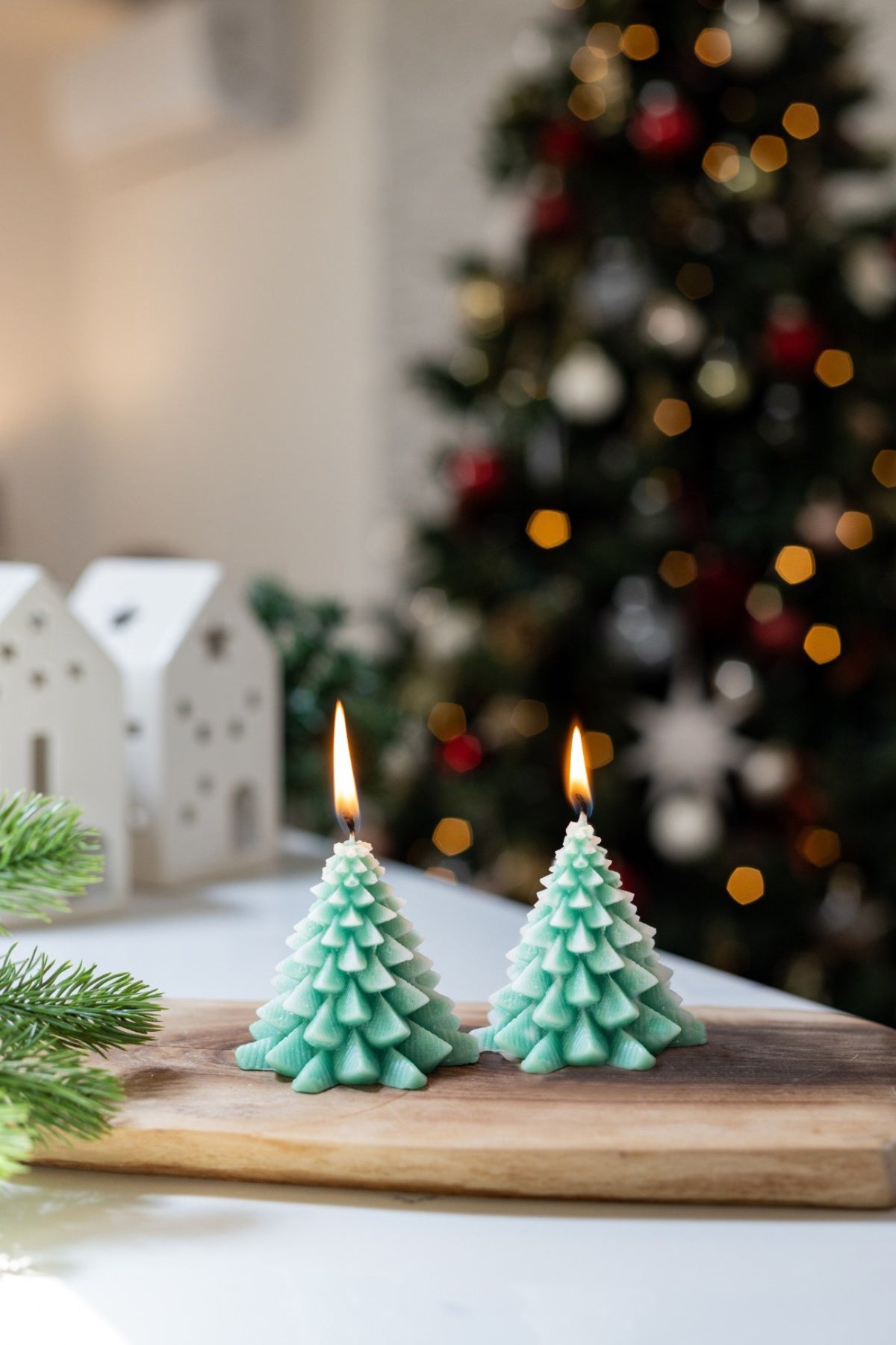 2-Piece Christmas Candle Gift Box – Christmas Trees