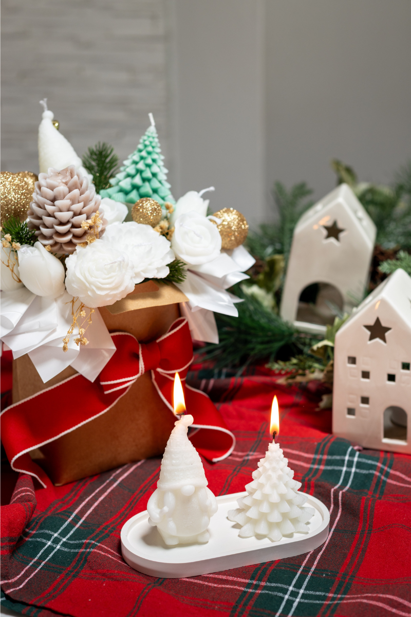 Christmas Candle Bouquet
