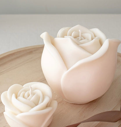 Giant Rose Bud Candle
