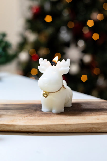 3-Piece Christmas Candle Gift Box – Pine Cone, Snow House & Chubby Reindeer