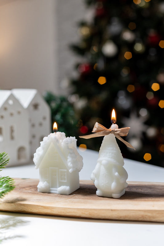 2-Piece Christmas Candle Gift Box – Snow House & Mrs. Gnome