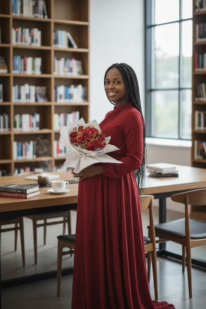 Red & Pink Candle Bouquet