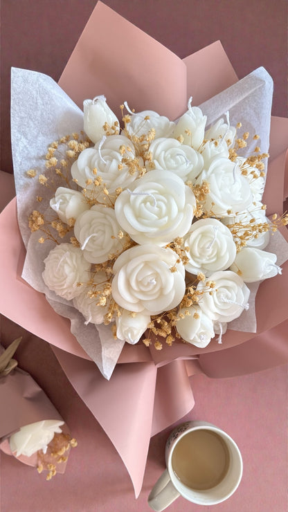 Red & Pink Candle Bouquet