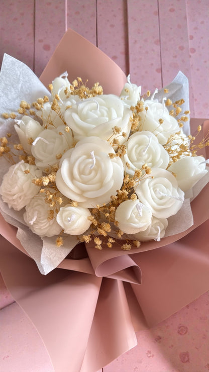 Red & Pink Candle Bouquet