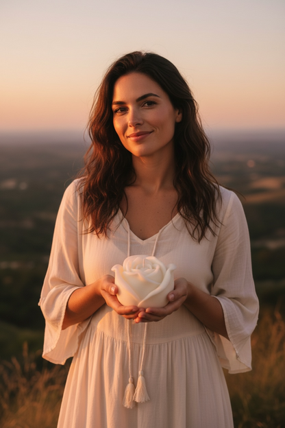 Giant Rose Bud Candle